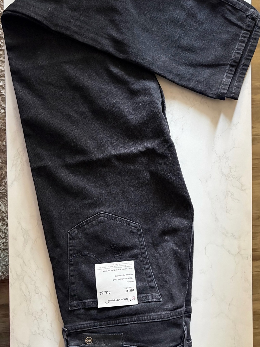 Ag Adriano Goldschmied Men's Black Relaxed Jeans